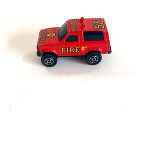 Vintage Collectible Majorette Die Cast Fire Dept Vehicle ~ Sonic Flasher Fire Rescue Vehicle ~ FDNY #56 ~ 2 3/4” long