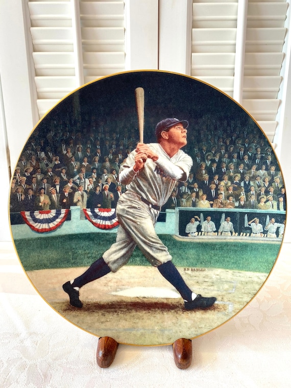 Vintage Babe Ruth Collectible Plate ~ Babe Ruth the Called