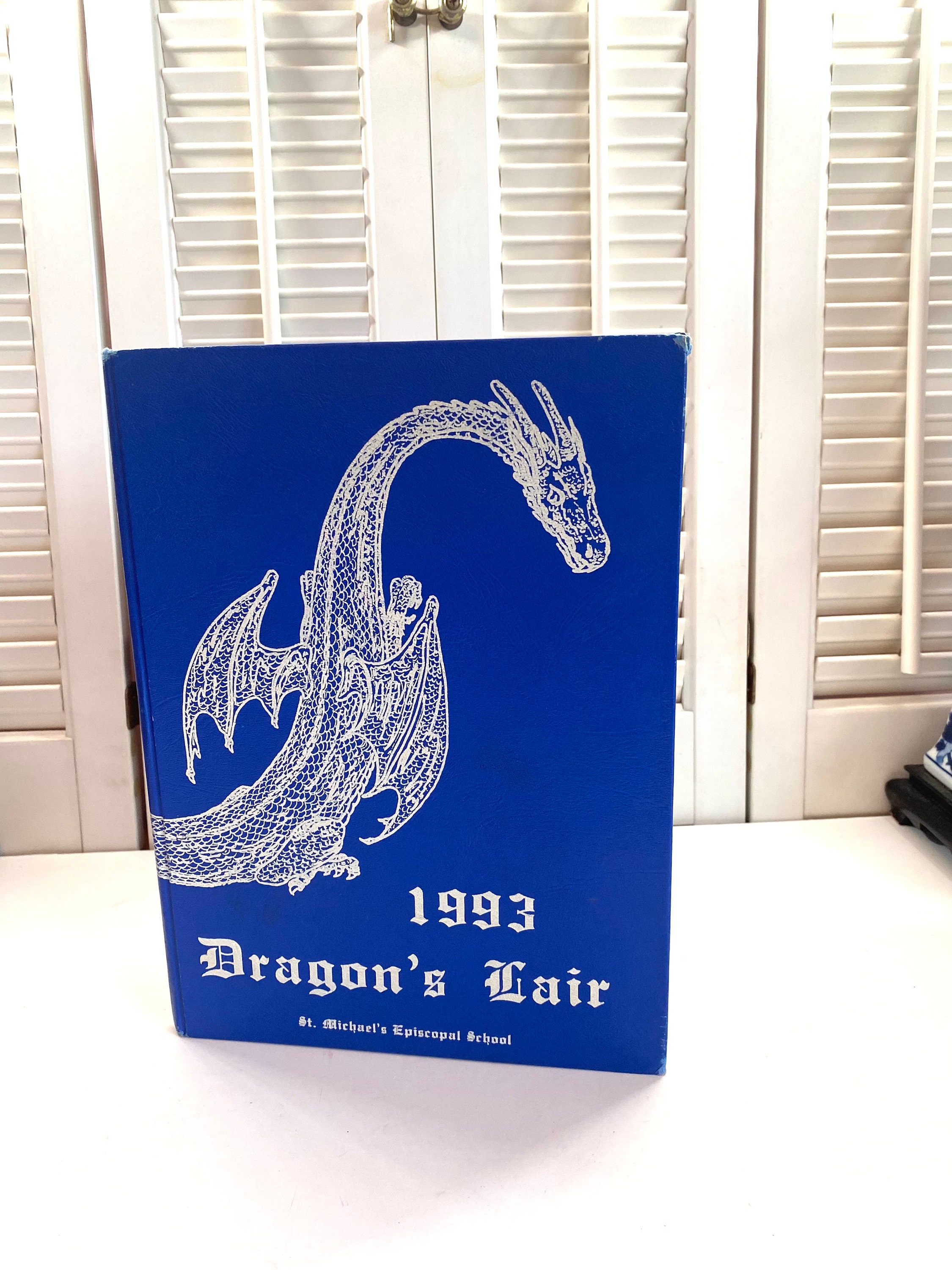 Vintage Elementary School Yearbook ~ 1993 Dragon's Lair ~ St