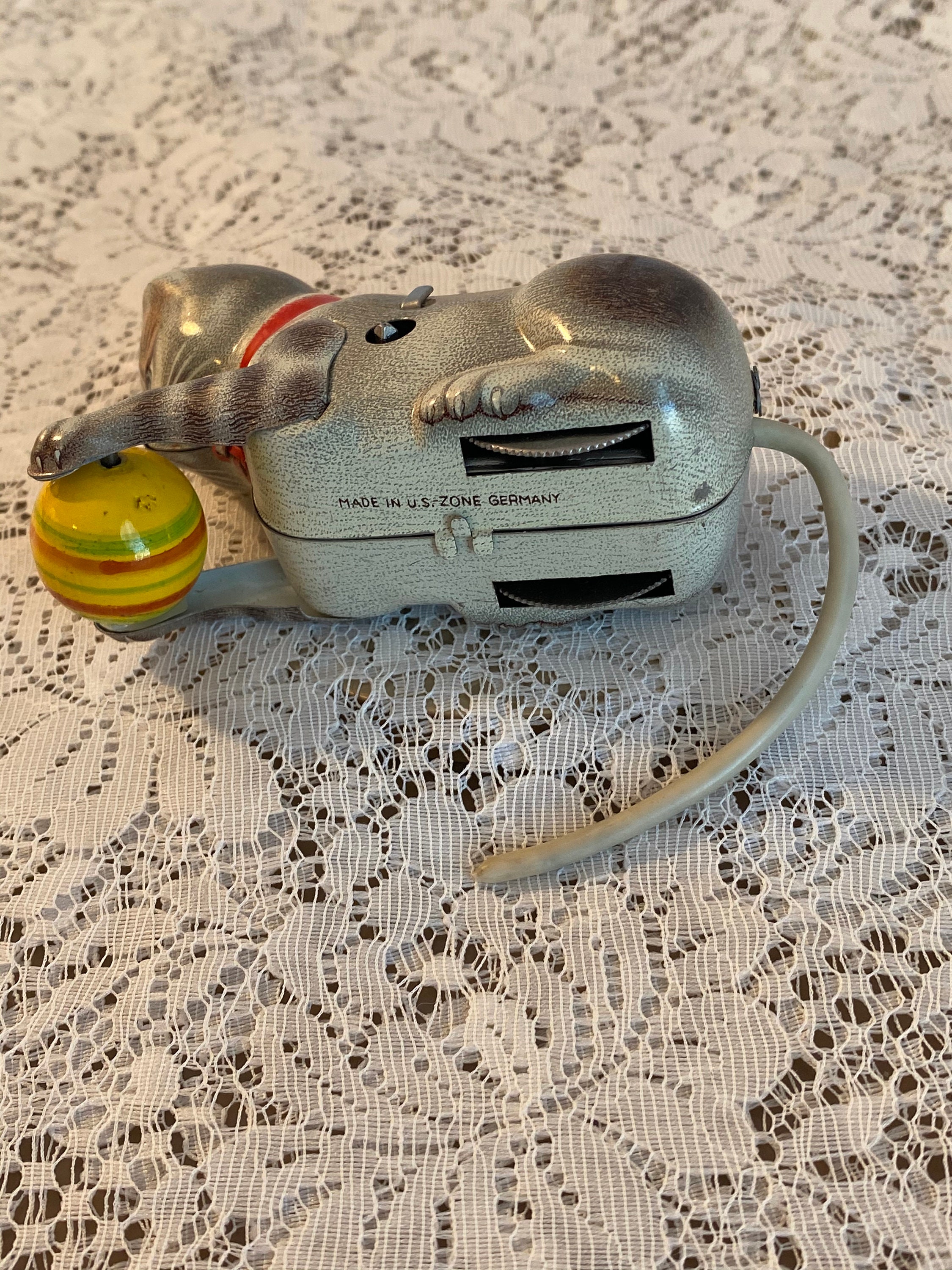 Vintage Wind up Cat and Ball Toy Made in U S Zone Germany Etsy UK