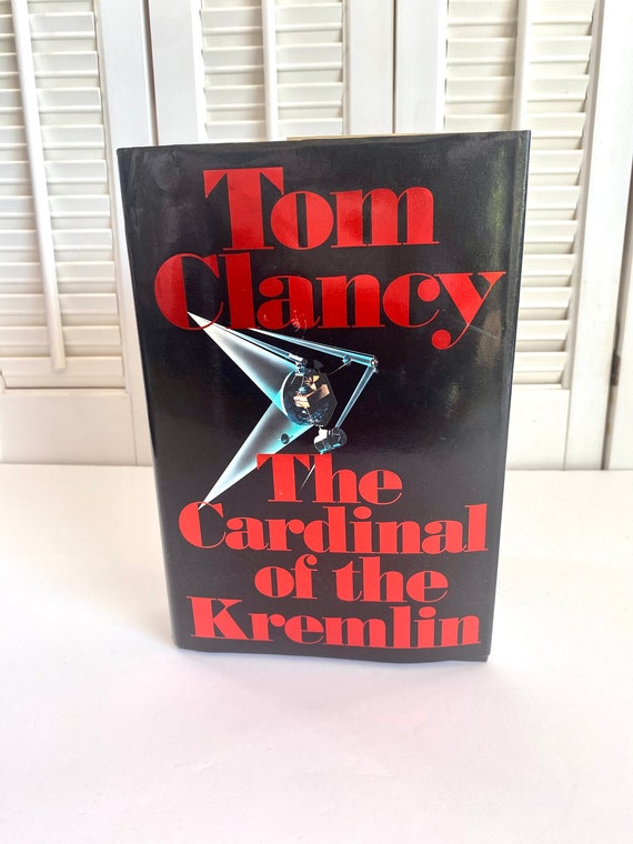 Vintage Book, The Cardinal of The Kremlin By Tom Clancy 1988, Book #5 in the Jack Ryan Series,  Hardcover w/Dust jacket