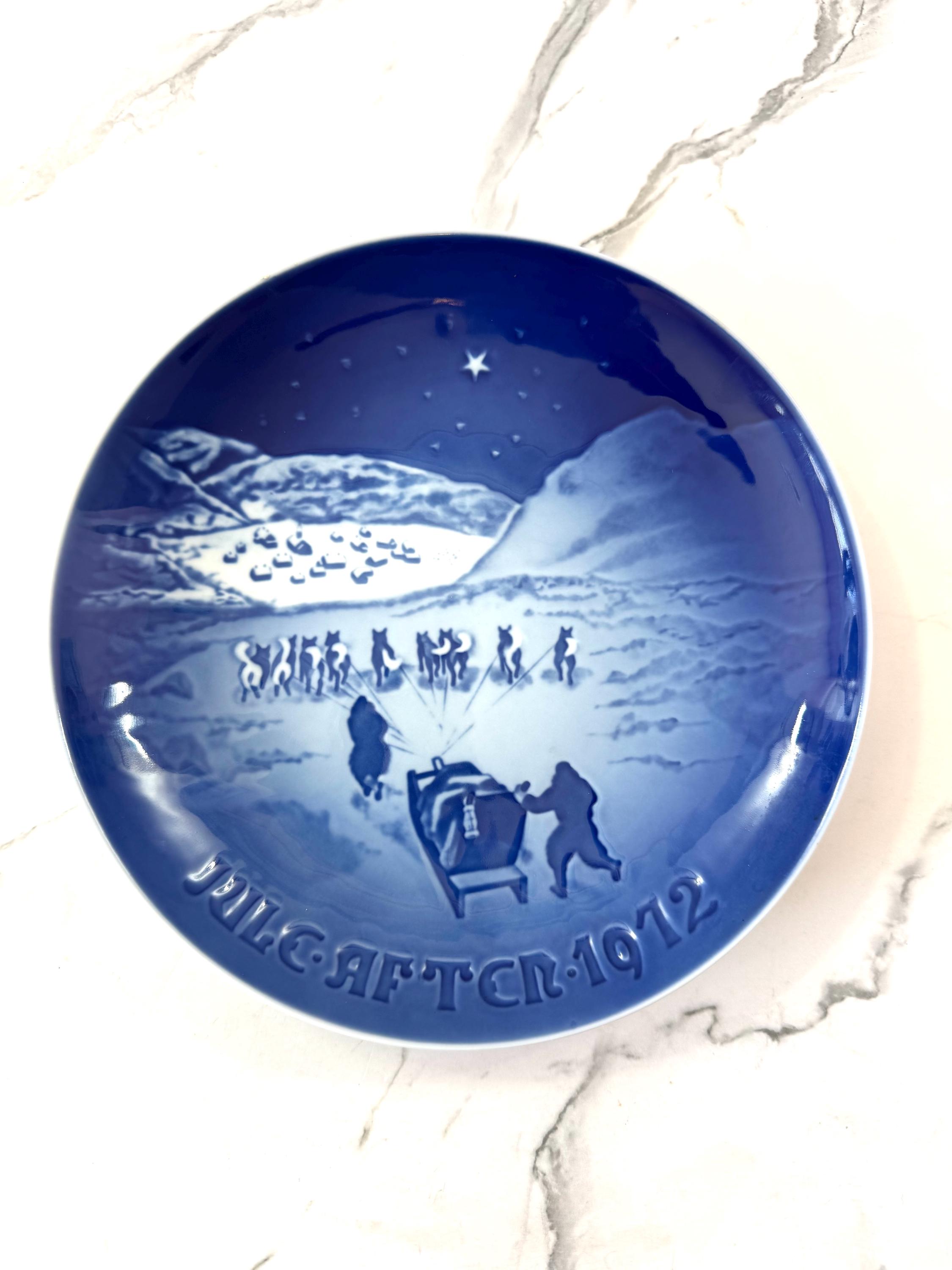 Bing & Grøndahl クリスマスプレート 70年代 7枚セット Vintage Bing and Grondahl Annual Christmas Plate ~ Jule After 1972