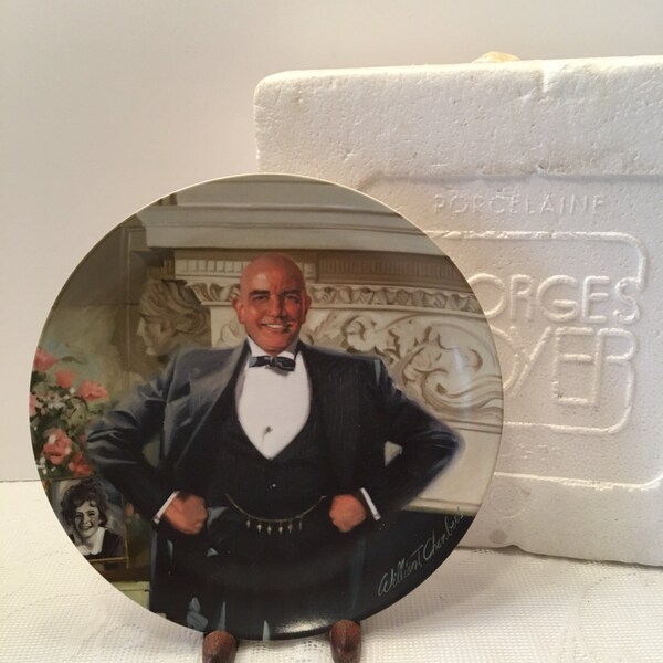 Daddy Warbucks~ William Chambers~ The Annie Collectors Plate Series ~ Vintage Collectible Decorative Plate