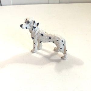 Vintage Dalmatian Dog Figurine ~ Standing Dog ~ 2 1/2” tall ~ White with Black Spots ~ Firehouse Dog