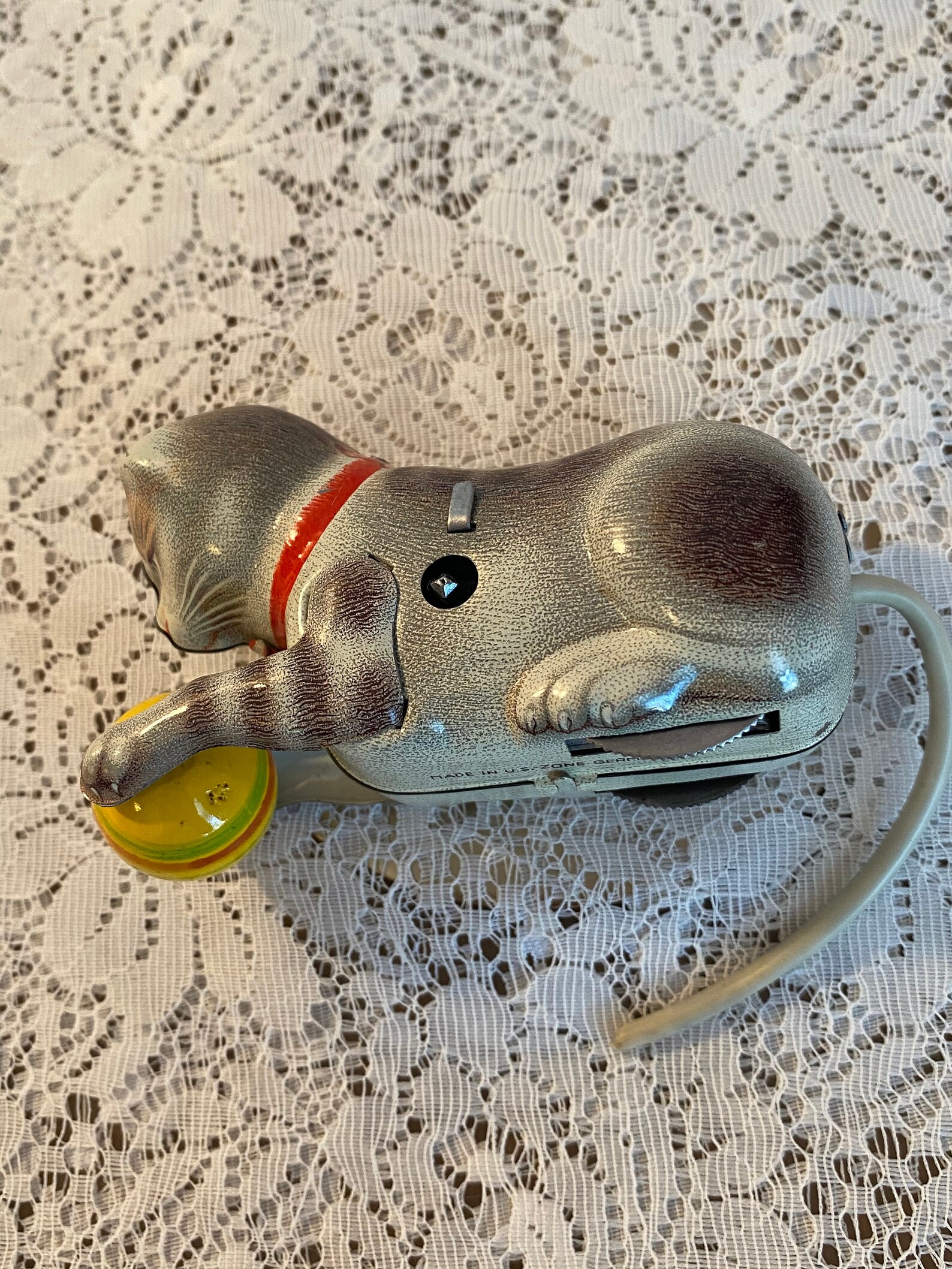 Vintage Wind up Cat and Ball Toy Made in U S Zone Germany Etsy UK