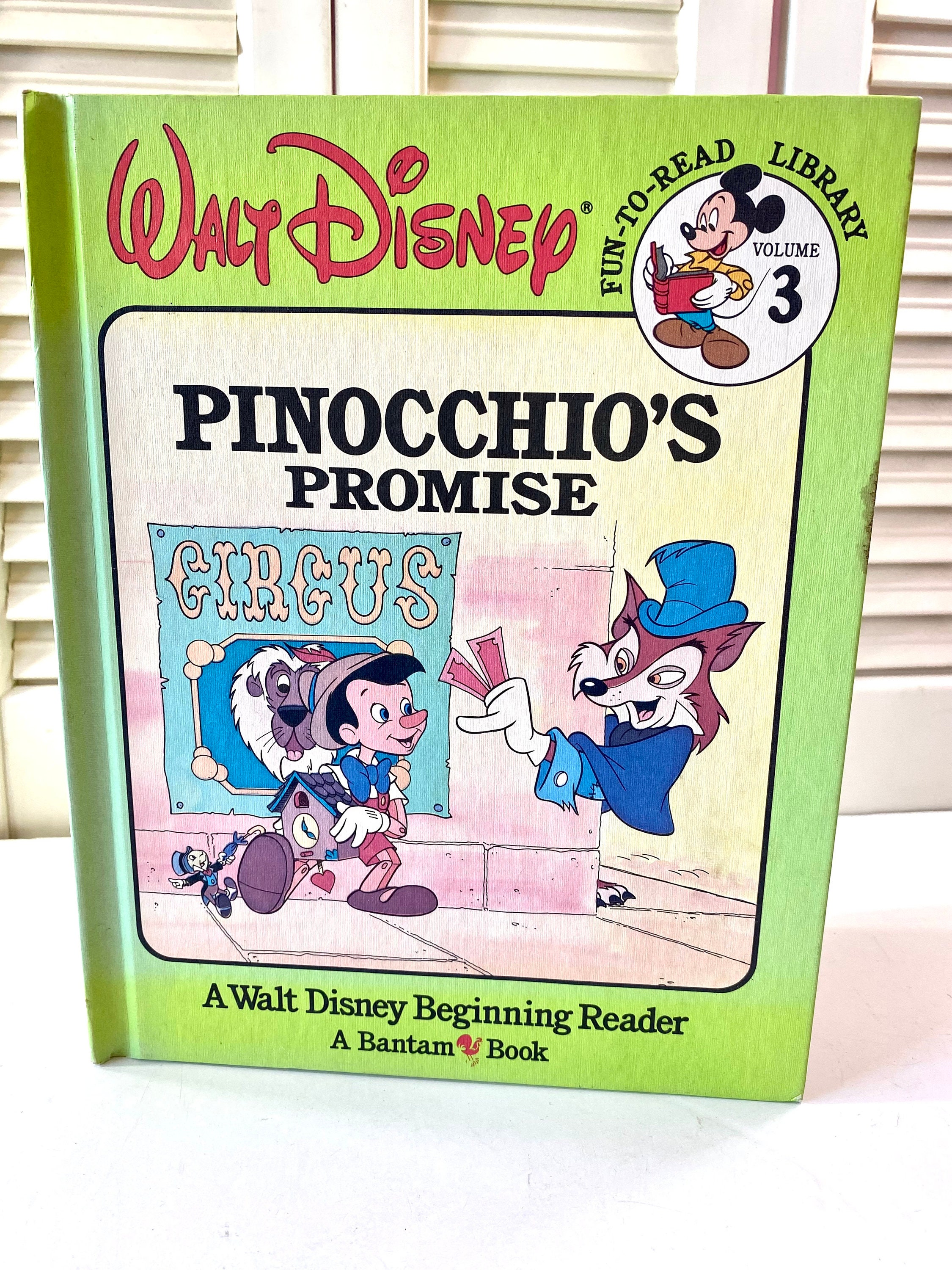 Vintage Book ~ Pinocchio's Promise ~ Volume 3 ~ Walt Disney Fun to