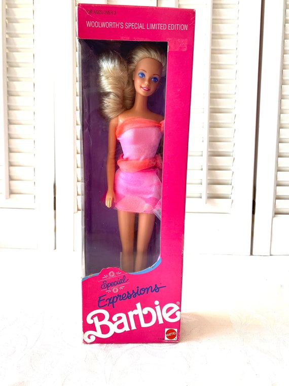 Vintage Barbie Doll Special Expressions Barbie 1990 Woolworths