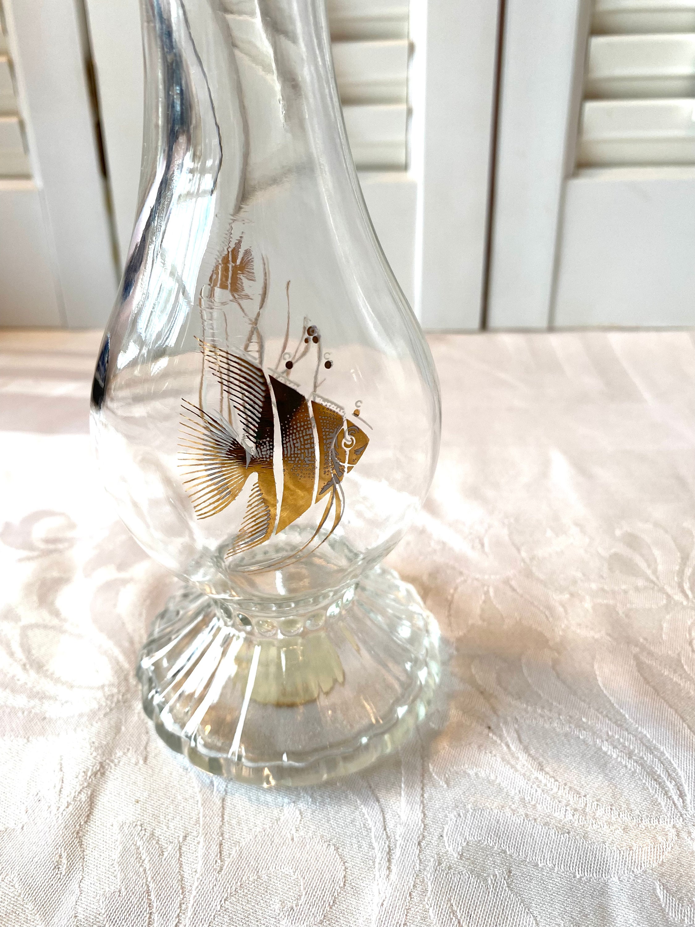 Vintage Avon Decanter ~ Sea Fantasy Bud Vase ~ Skin so Soft Bath