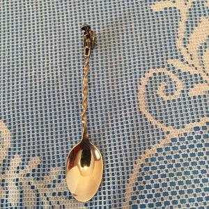 Collectible Spoon ~ Rope Handle ~ Sterling ~ Carriage on End ~ Vintage