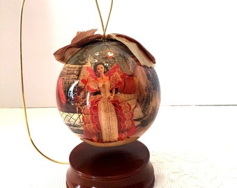 1997 holiday barbie decoupage ornament shop