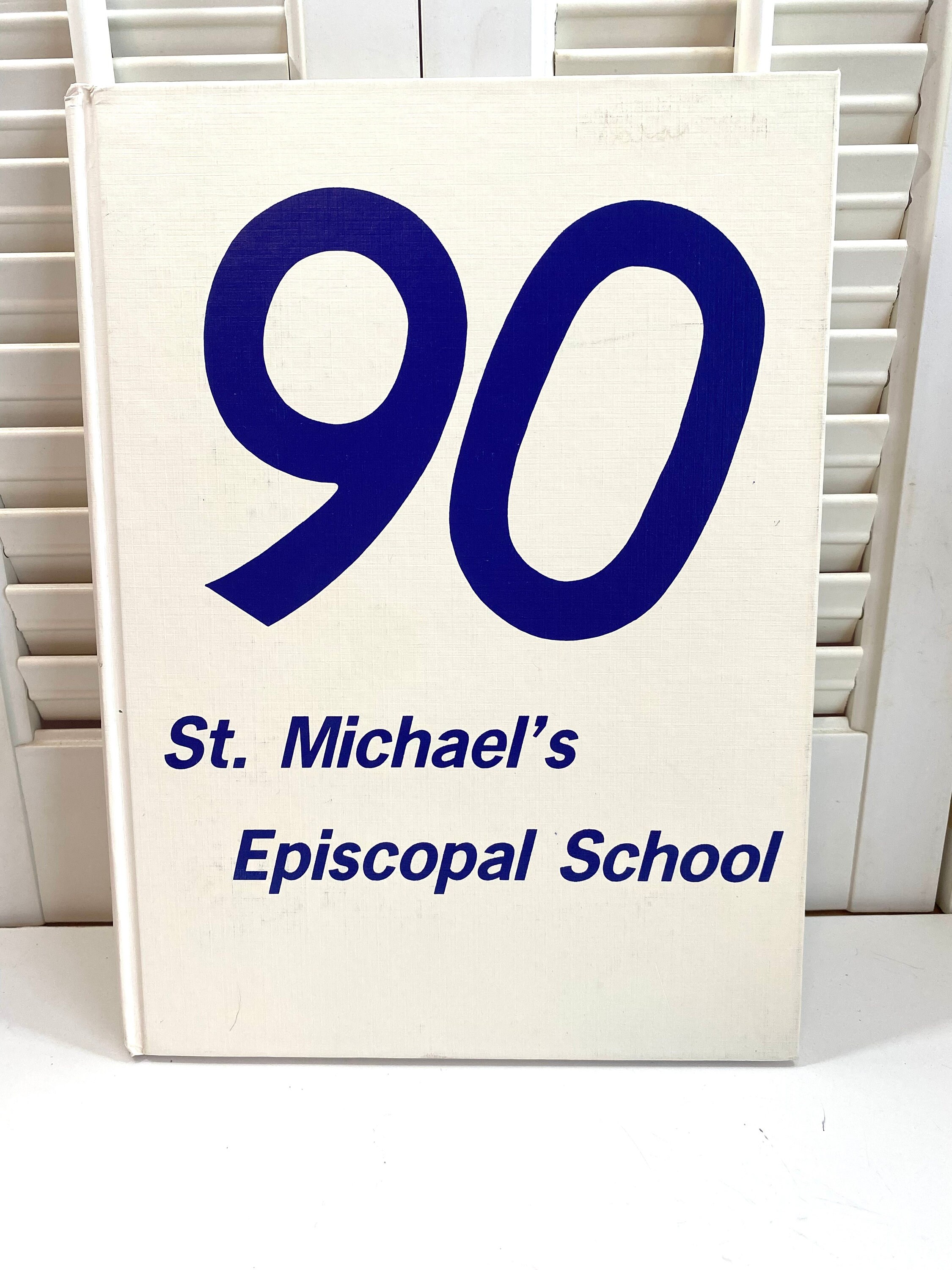 Vintage Elementary School Yearbook ~ 90 St Michael’s Episcopal School ~ Bon Air Virginia ~ Hardcover