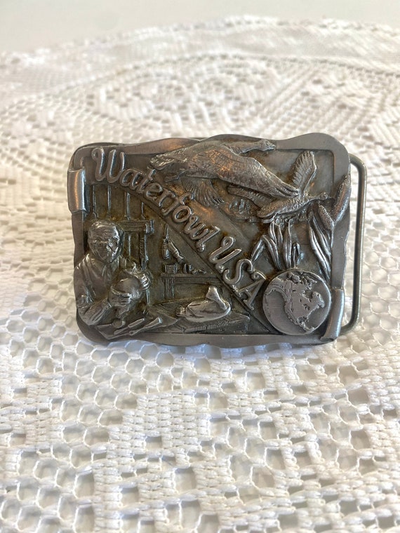 Vintage Water Fowl USA Belt Buckle ~1988 Limited … - image 5