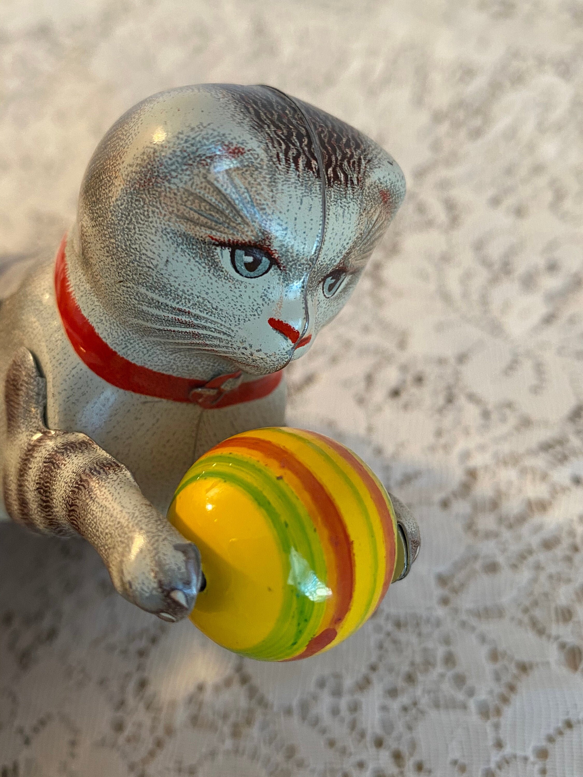 Vintage Wind up Cat and Ball Toy Made in U S Zone Germany Etsy UK