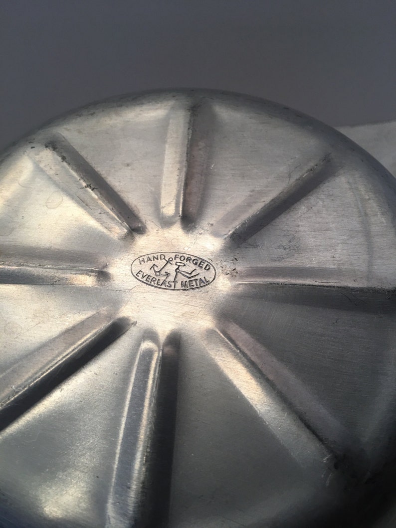 Hand Everlast Metal Bowl or Bowl Holder With Cover Etsy
