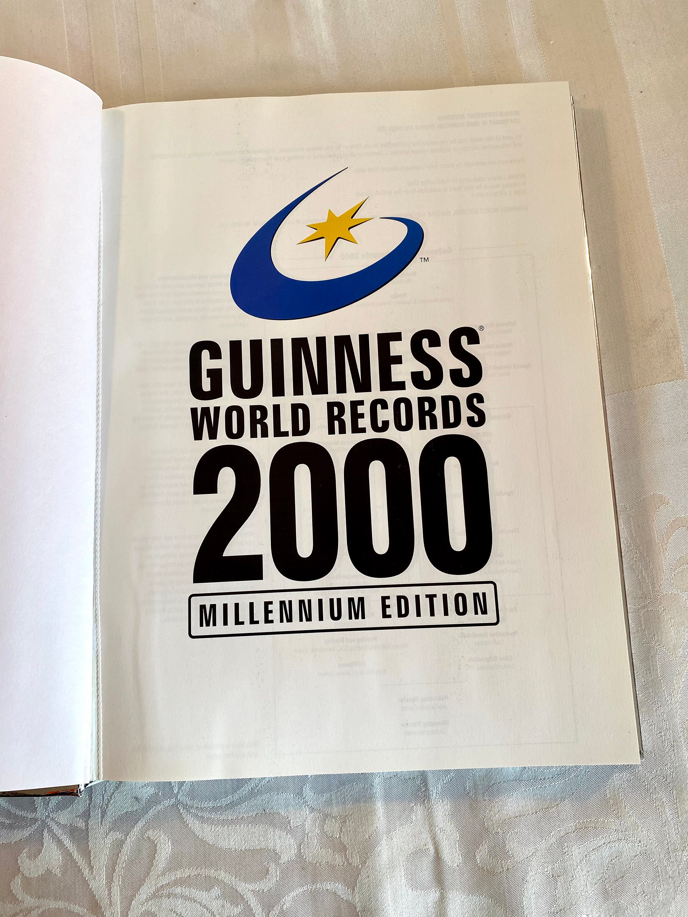 Vintage Book ~ Guinness World Records 2000 Millennium
