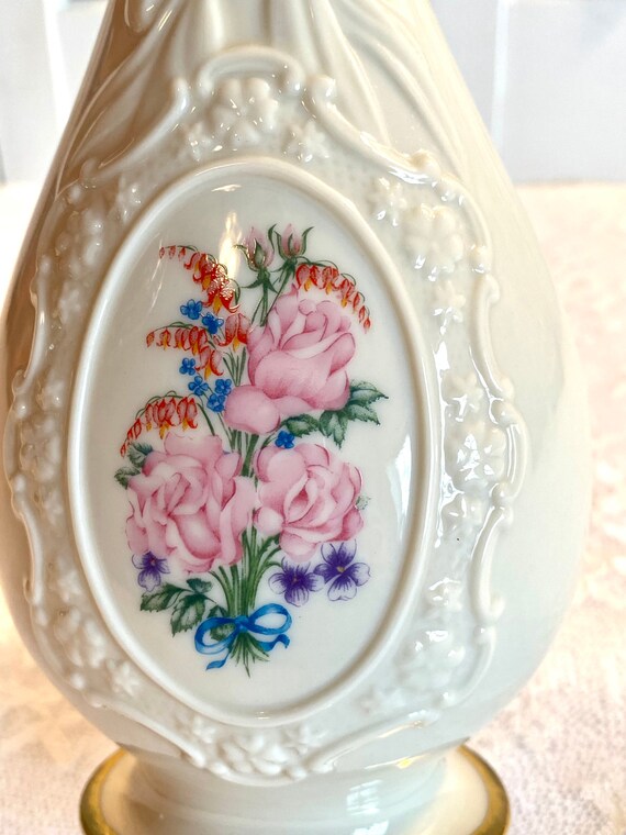 Vintage 1990's Lenox Collectible Vase ~ the Flowers of Love Vase