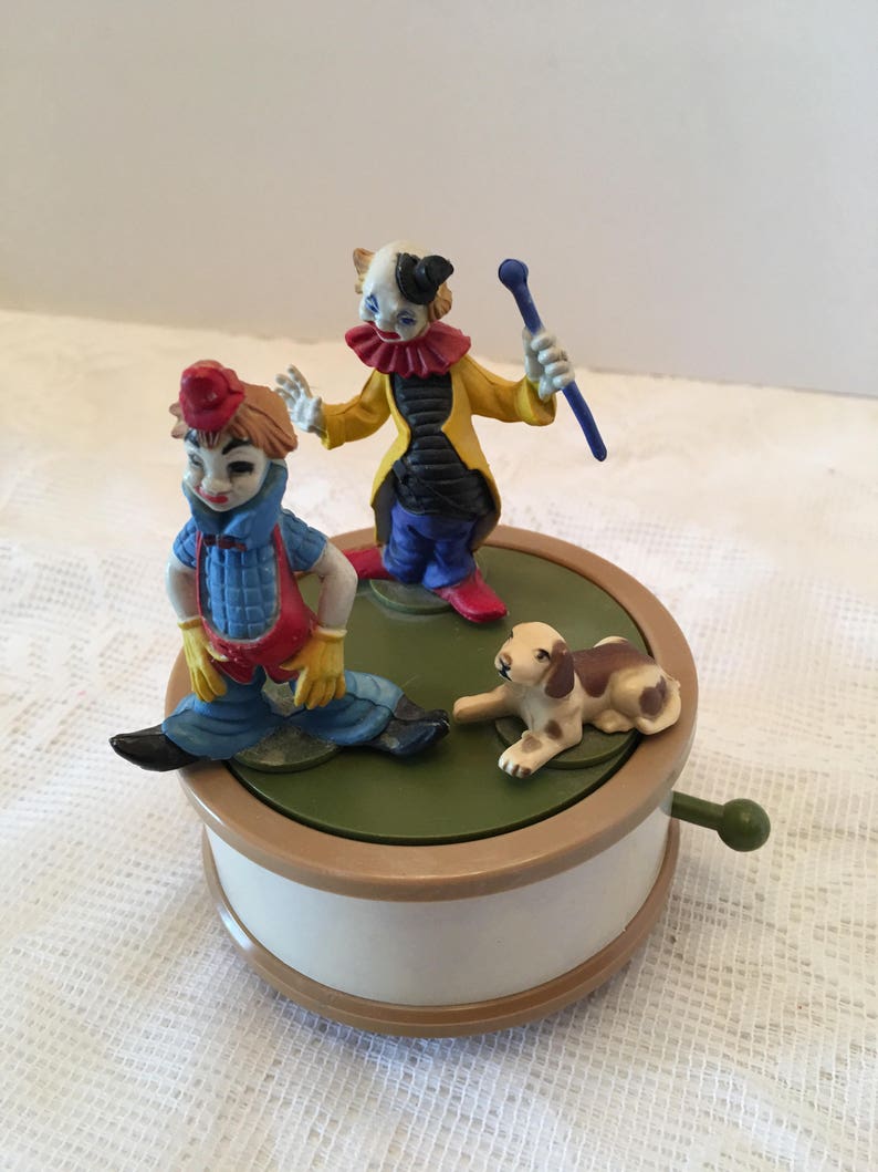 Good Music Box Clown Music Box Hong Kong 1976 Etsy