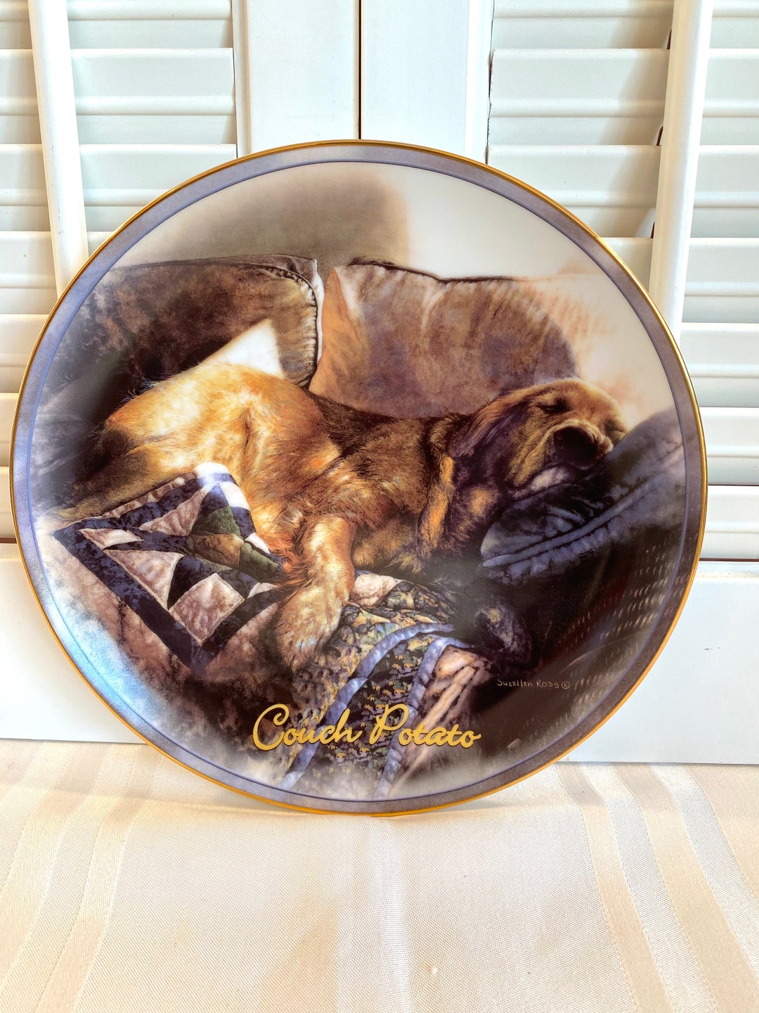 Vintage Couch Potato Plate Comforts of Home Collection 1st Etsy