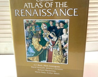 Vintage Book ~ Cultural Atlas of the Renaissance ~ 1993 First Edition ~ Hardcover with Dust jacket ~ Coffee Table Book ~ Oversized Book