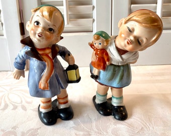 【中古美品】ランドリー BOY&GIRL 10thソフビ /LITTLE BOY Vintage Lipper Mann Creations Japan Figurine ~ Boy and Girl