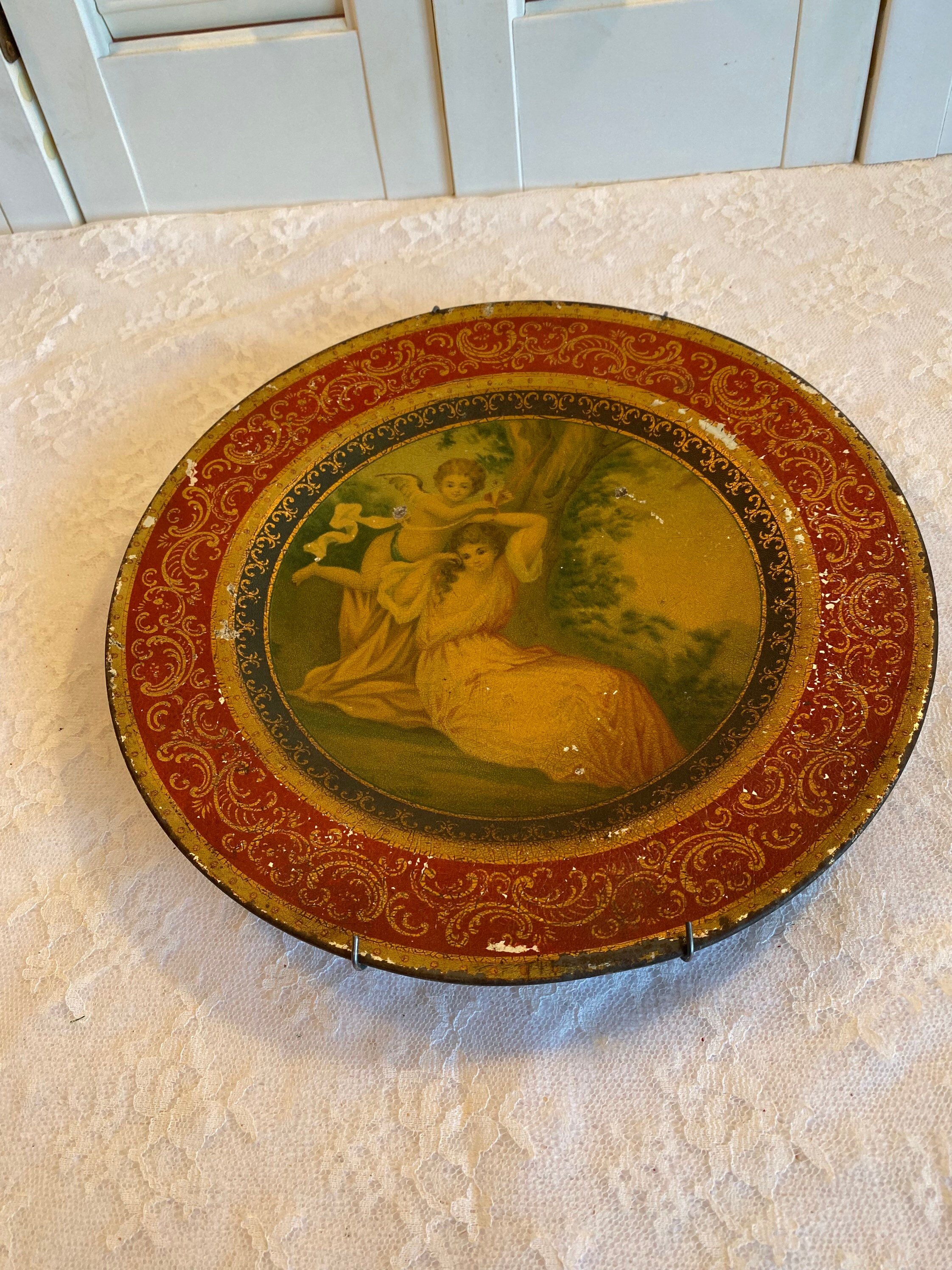 専用ページです　Vintage Plate 2枚 Blue and White Transferware Plate from the Oriental Sports