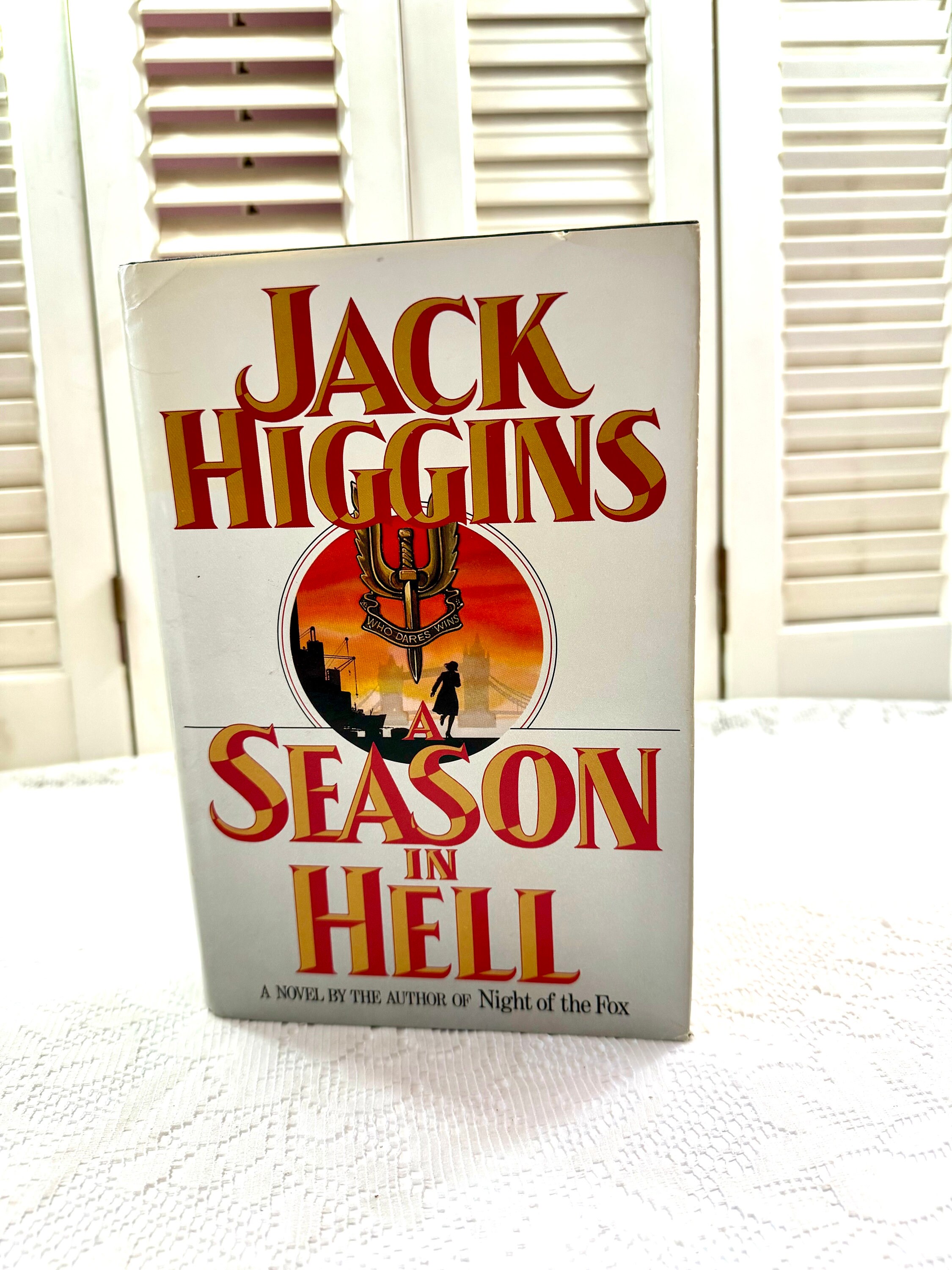 Vintage Book ~ A Season in Hell ~ Jack Higgins ~ 1989 ~ Hardcover