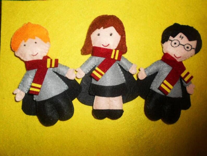 Harry Potter Nursery Decoration Harry Hermione Ron Felt Etsy