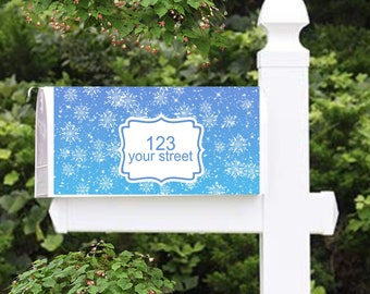 winter mailbox cover washable magentic mailbox cover, christmas mailbox cover personalized mailbox wrap gift for curb appeal