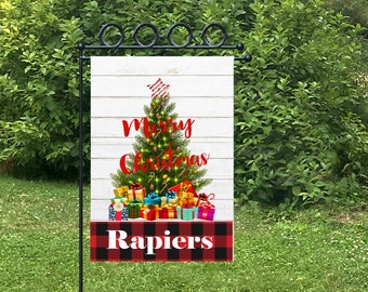 Personalized Christmas garden flag, Christmas Ornament Flag, welcome flag Christmas Decor, Personalized Gift, welcome sign flag