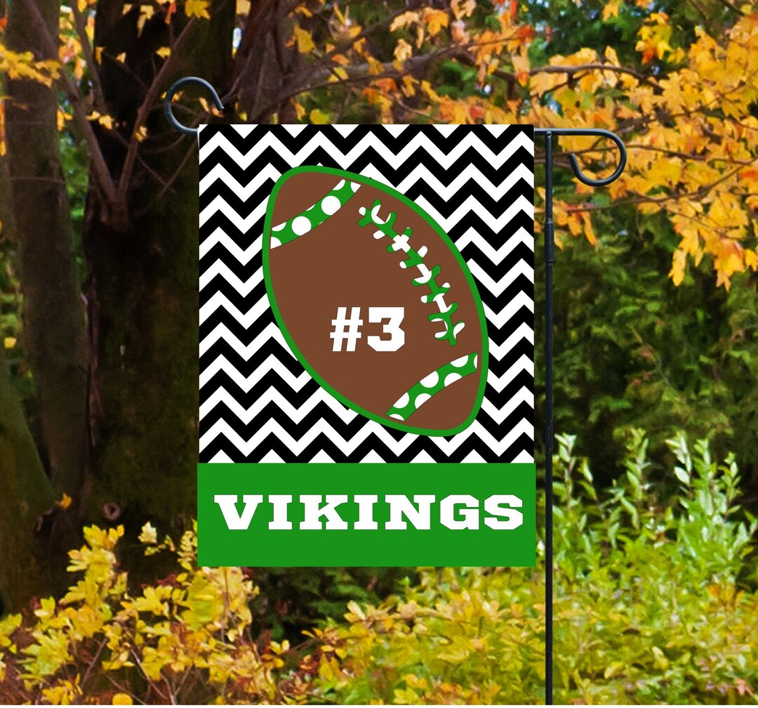 Personalized Football Garden Flag Football Flag Yard Flag Etsy