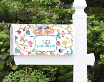 floral mailbox cover washable magentic mailbox cover personalized mailbox wrap gift for mom curb appeal