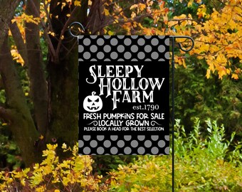 Fall yard flag, fall décor, autumn décor, Halloween yard flag, front yard décor, spooky season, yard décor, welcome flag, porch décor,