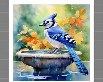 Bluejay 100% Cotton Fabric Panel Block Quilt Square Q341