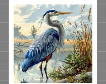 Blue Heron 100% Cotton Fabric Panel Block Quilt Square R10526