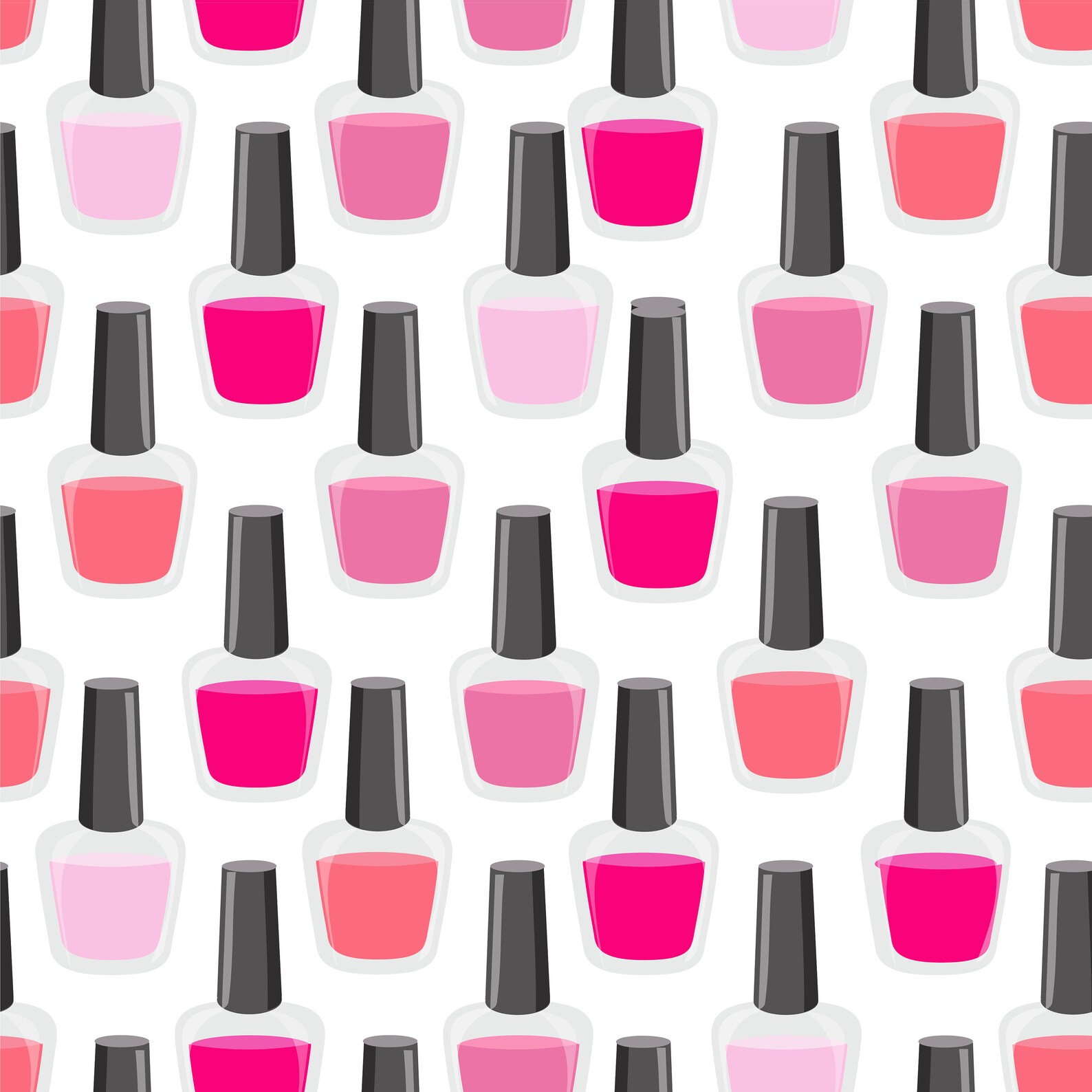 Nail Polish Digitally Printed 100 Cotton Fabric Panel Etsy