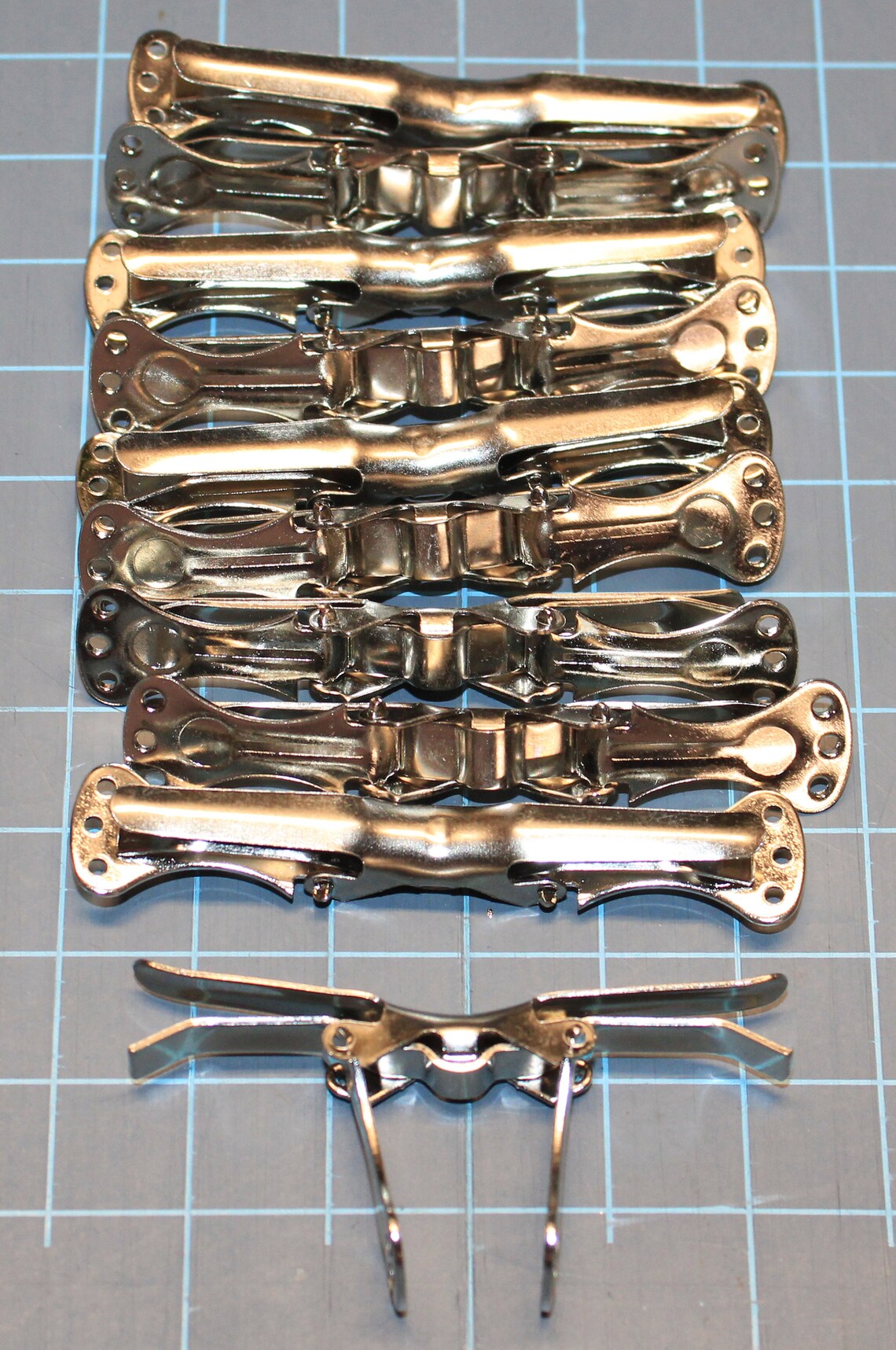 10 Metal Bow Tie Clips 2 3/4 Long DIY Bow Ties Bow Tie Etsy