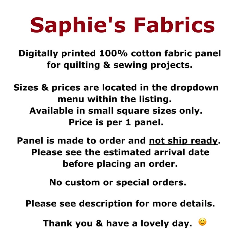 Highland Cow 100 Cotton Fabric Panel Square Small Sewing Quilting