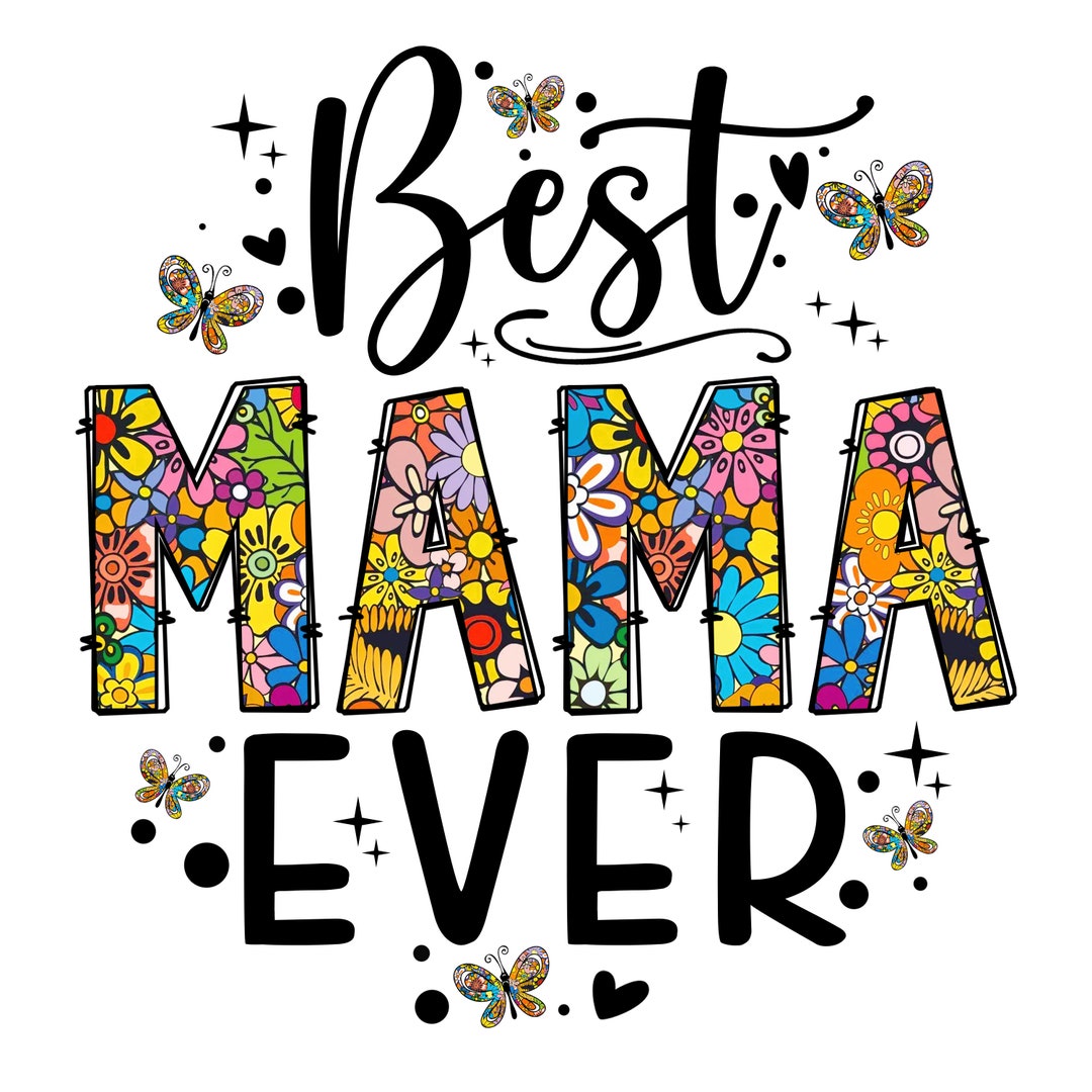 Mama Panel Best Mama Ever 100% Cotton Small Fabric Panel Small Sewing Quilting ...