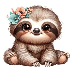 Sloth 100% Cotton Fabric Panel Square Small Sewing Quilting Block M485 ...