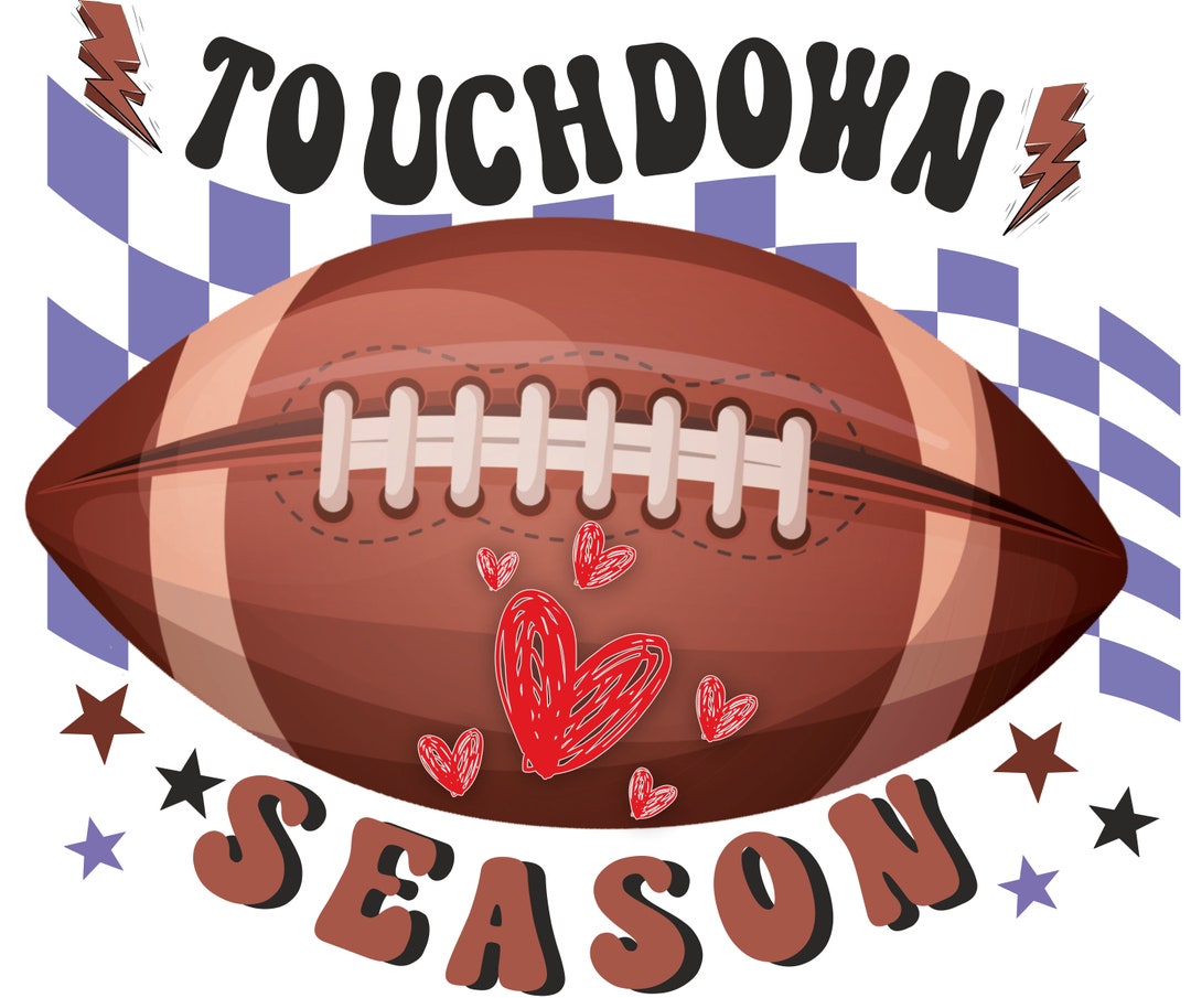 Football Touchdown Season 100% Cotton Small Fabric Panel - Etsy