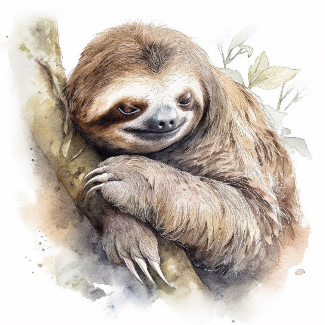 Sloth 100% Cotton Fabric Panel Square Small Sewing Quilting - Etsy