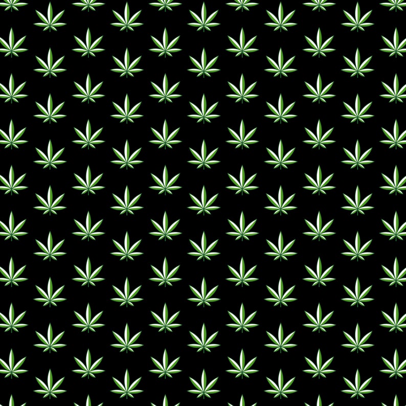 1 Piece Fat Quarter 18 X 21 Muted Black /& Green Pot Weed Marijuana Leaves 100/% Cotton Fabric DIY Mask Making P034