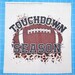 Football Touchdown Season 100% Cotton Fabric Panel Block | Small ...