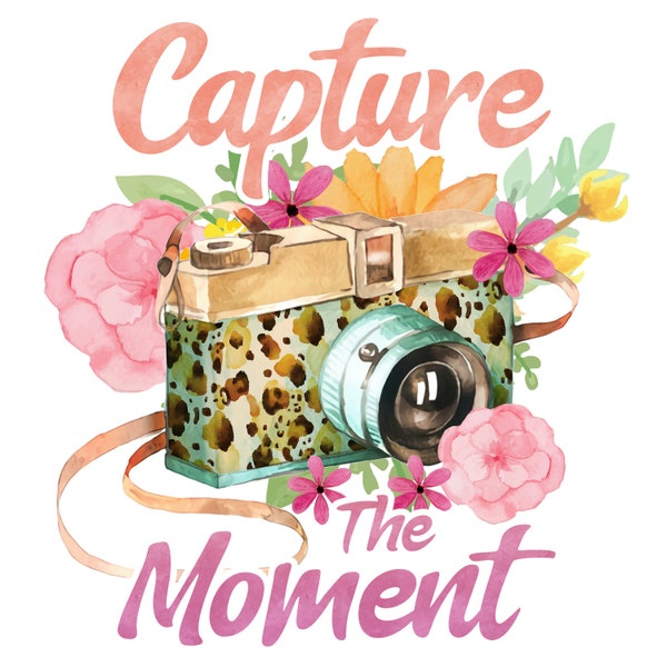 Capture the Moment Photographer 100% Cotton Fabric Panel Square - Small Sewing Quilting Block D248