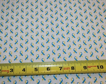 Down Right Perfect Down Syndrome Awareness Blue Yellow Digitally Printed 100/% Cotton Fabric Panel 18x21 Fat Quarter DOW3