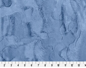 Shannon Fabrics 2 Yard Cut Luxe Cuddle Hide Bluebell Minky Fabric