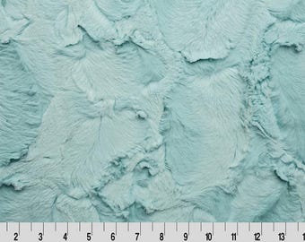 Shannon Fabrics 2 Yard Cut Luxe Cuddle Hide Sea Glass Green Minky Fabric