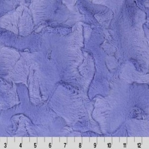 Shannon Fabrics 2 Yard Cut Luxe Cuddle Hide Cornflower Purple Minky Fabric