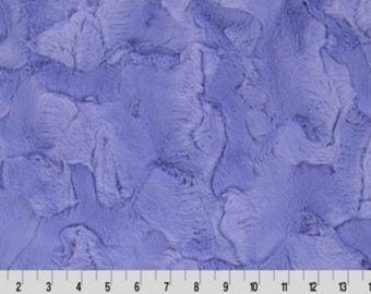 Shannon Fabrics 2 Yard Cut Luxe Cuddle Hide Cornflower Purple Minky Fabric
