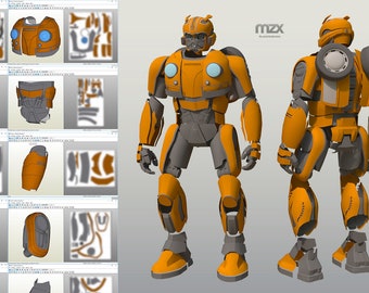 BumbleBee 2018 Wearable Suit Pepakura pattern DIY